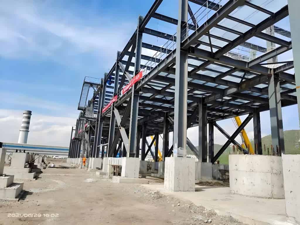 钢结构桥梁项目案例-H型钢焊接-内蒙古蒙强兴建筑