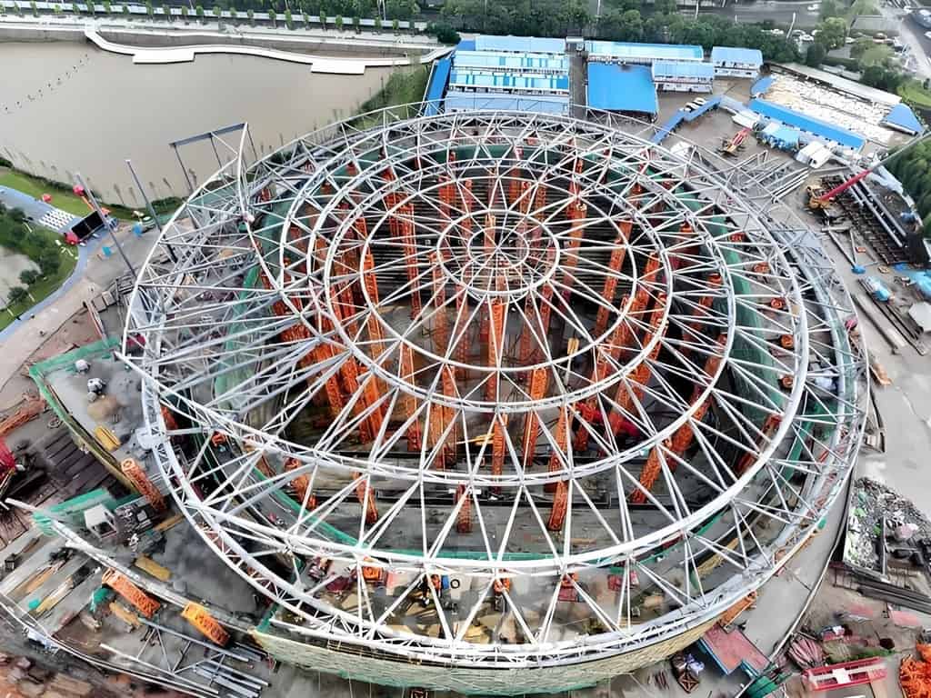 钢结构体育馆项目案例-体育场馆钢结构-内蒙古蒙强兴建筑